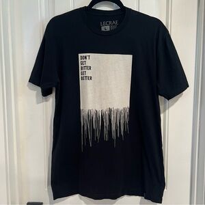 Lecrae 1•1•Six Black/White Don’t Get Bitter Get Better Graphic T-Shirt. Large.‎